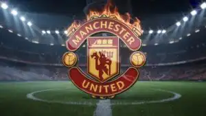 Manchester United Burning Trident Logo