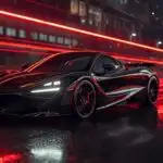 McLaren 720S Black Neon Night