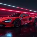McLaren 720S Red Neon Night