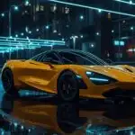 McLaren 720S Yellow Neon Night