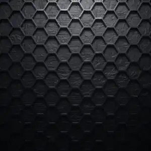 Minimalist Black Metal Mesh Texture Grid