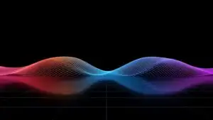 Minimalist Sound Wave Line Abstract Art