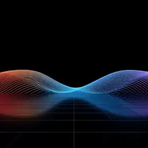 Minimalist Sound Wave Line Abstract Art