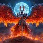 Moonfire Angel Knight of the Burning Eclipse