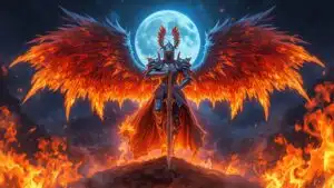 Moonfire Angel Knight of the Burning Eclipse