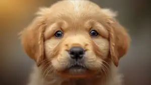 New Golden Retriever Puppy Eyes