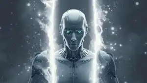 Quantum Android Emerging From White Plasma Rift