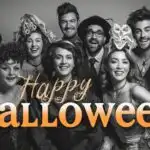 Retro Halloween Costume Group Photo