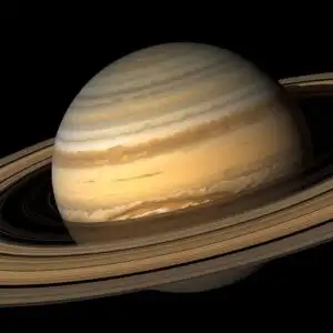 Saturn Rings Close-up Photo