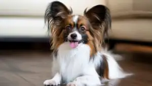 Small Papillon Dog Butterfly Ears