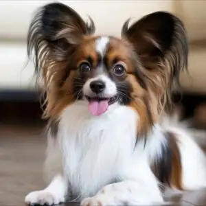 Small Papillon Dog Butterfly Ears