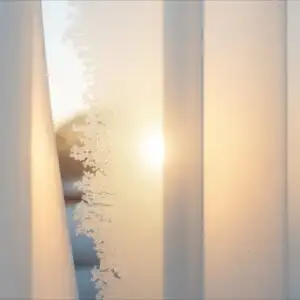 Soft Glow Behind Frosted Glass