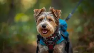 Terrier Dog Ready for Adventure