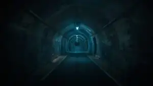 Tunnel Lights Leading Nowhere
