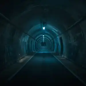 Tunnel Lights Leading Nowhere