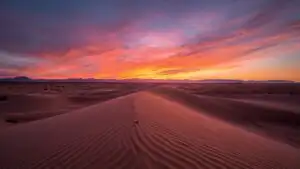Twilight Over Desert Plains