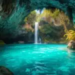 Waterfall Cave Hidden Grotto Lush Entrance