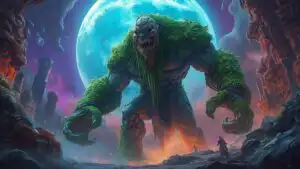 Ancient Golem Stone Moss Awakening