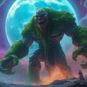 Ancient Golem Stone Moss Awakening