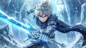 Anime Boy Frost Blade