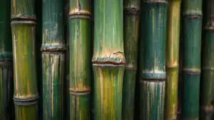 Bamboo Stalks Close Up Texture Detail Green Abstract