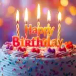 Birthday Cake Candles Celebration Party Art