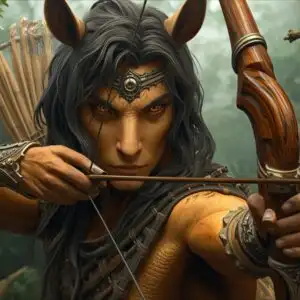 Centaur Archer Woodland Bow