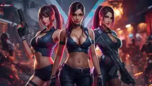 Cyber Agents Trio With Rifles