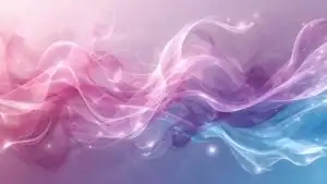 Digital Art Abstract Swirls Pink Blue Light Energy