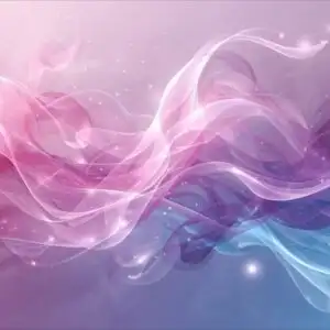 Digital Art Abstract Swirls Pink Blue Light Energy