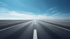 Empty Road Perspective Infinity Symbol Asphalt Journey