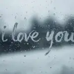 Faded Writing on Wet Glass