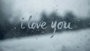 Faded Writing on Wet Glass