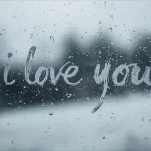 Faded Writing on Wet Glass