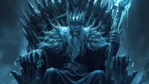 Lich King Skeletal Crown Scepter