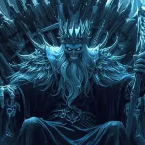 Lich King Skeletal Crown Scepter