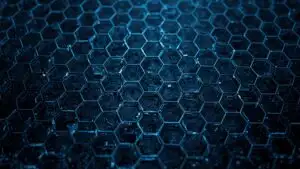 Minimalist Hexagonal Wireframe Blueprint