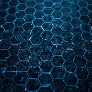 Minimalist Hexagonal Wireframe Blueprint