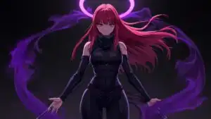 Red Hair Ninja Girl Aura