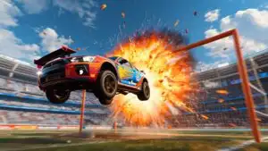 Rocket League Car Exploding Goal Shot