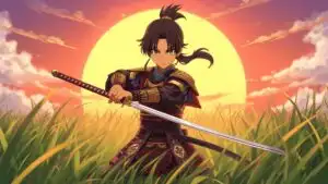 Samurai Boy Rising Sun