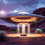 Sci-Fi Movie Alien Spaceship Model 60s Aesthetic