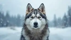 Siberian Husky Portrait Epic