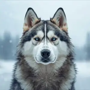 Siberian Husky Portrait Epic