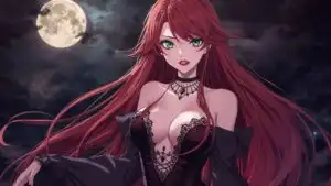 Vampire Girl Scarlet Moon