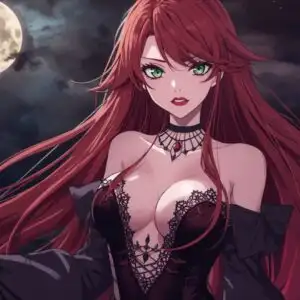 Vampire Girl Scarlet Moon