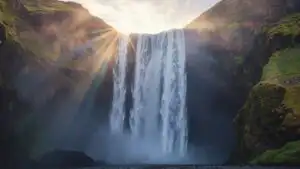 Waterfall Mist Rainbow Prismatic Effect Light Magic