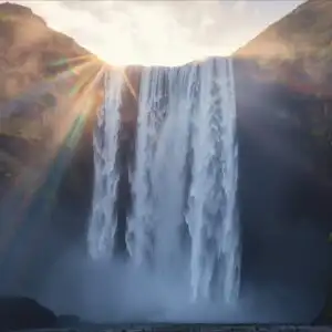 Waterfall Mist Rainbow Prismatic Effect Light Magic