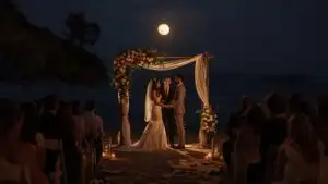 Wedding Day Ceremony Minimalist Flower Arch