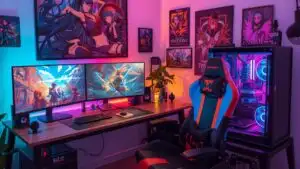 Anime Themed Gaming Setup